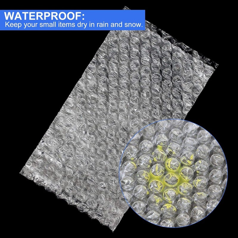 APACALI 200 Pcs Clear Bubble Pouches Bags 4x8 inch, Protective Bubble Pouch Double Walled Flush Cut Thickening Shockproof Foam Wrap Bags for Cushioning, Packing, Shipping, Moving and Storage - Image 4